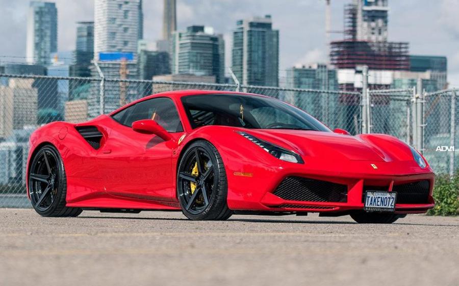 Ferrari 488 GTB Rosso Corsa by Autobath Elite on ADV.1 Wheels (ADV5 M.V2 ADVANCED) '2019